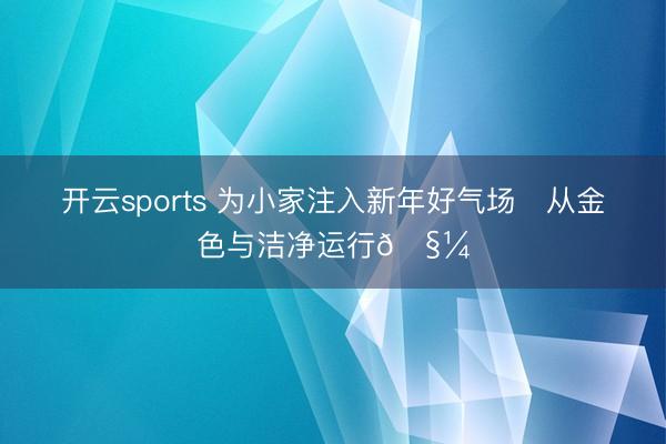 开云sports 为小家注入新年好气场✨从金色与洁净运行🧼