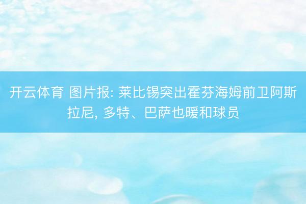 开云体育 图片报: 莱比锡突出霍芬海姆前卫阿斯拉尼， 多特、巴萨也暖和球员