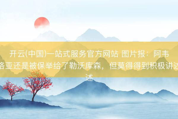开云(中国)一站式服务官方网站 图片报：阿韦洛亚还是被保举给了勒沃库森，但莫得得到积极讲述